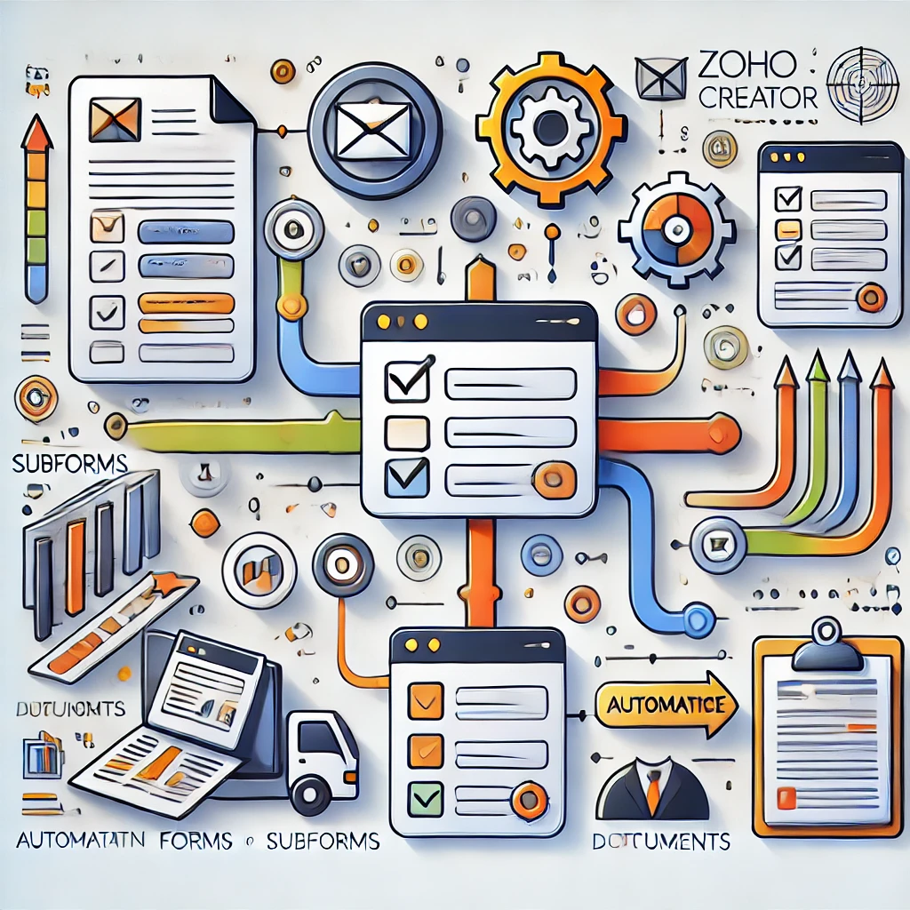 Zoho Creator Deluge How to Add Subforms to a Document , Zoho Creator Deluge How to Add Subforms to a Document